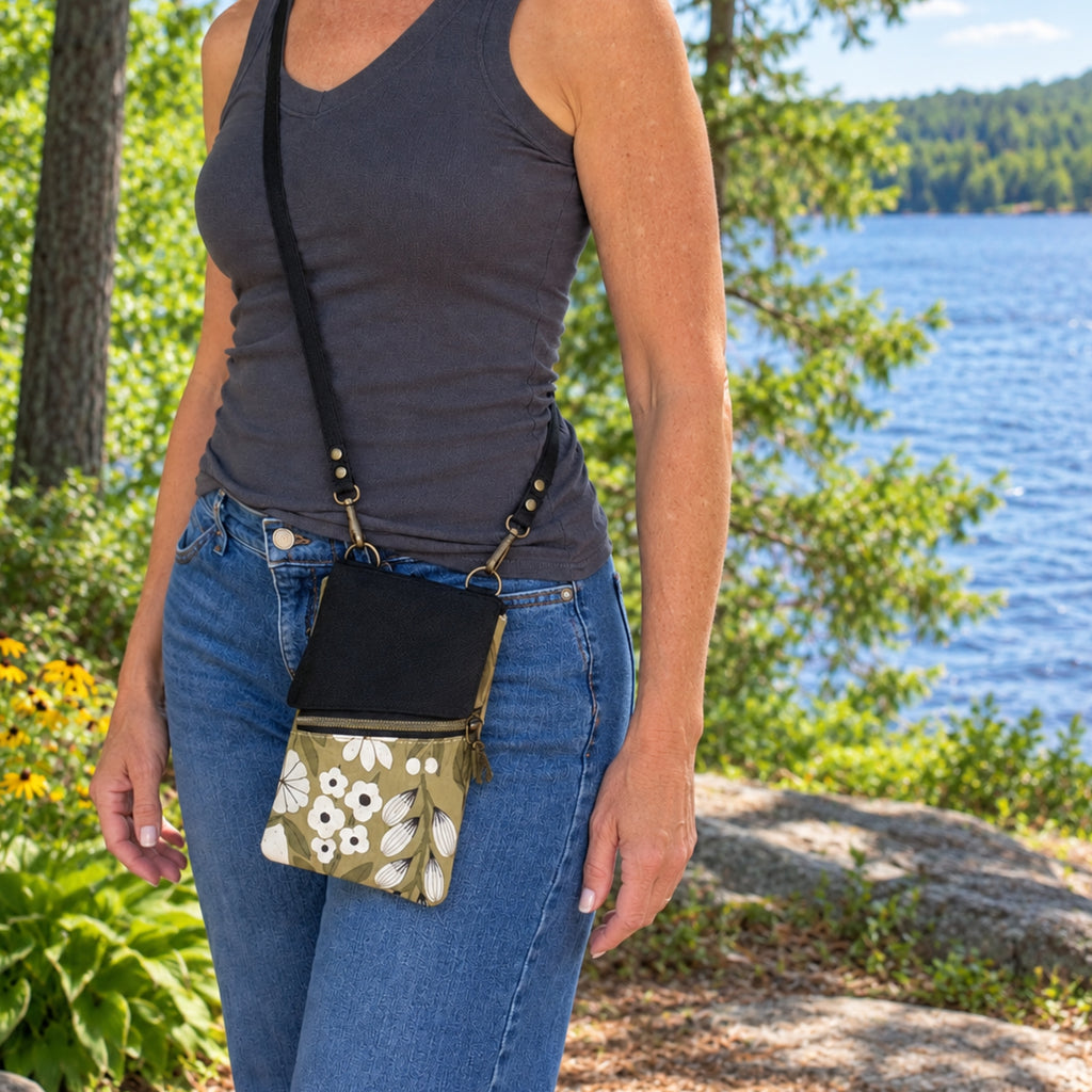 Whimsy Floral Olive Green